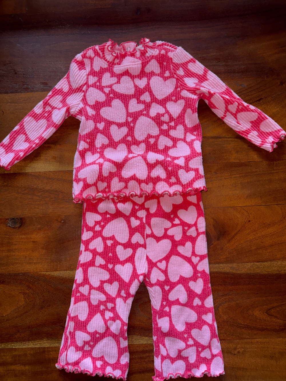 Old Navy Pink and Light Pink Heart‎ Knit Matching Set